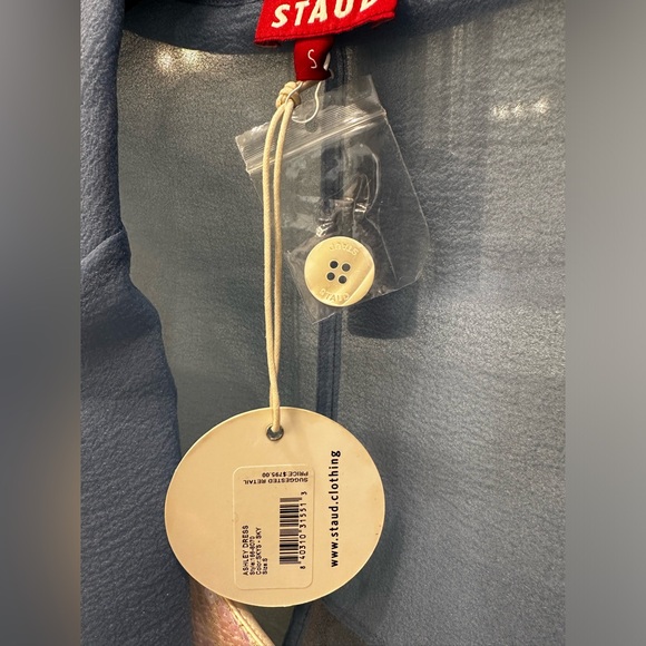 STAUD sheer belted midi dress - Picture 9 of 14